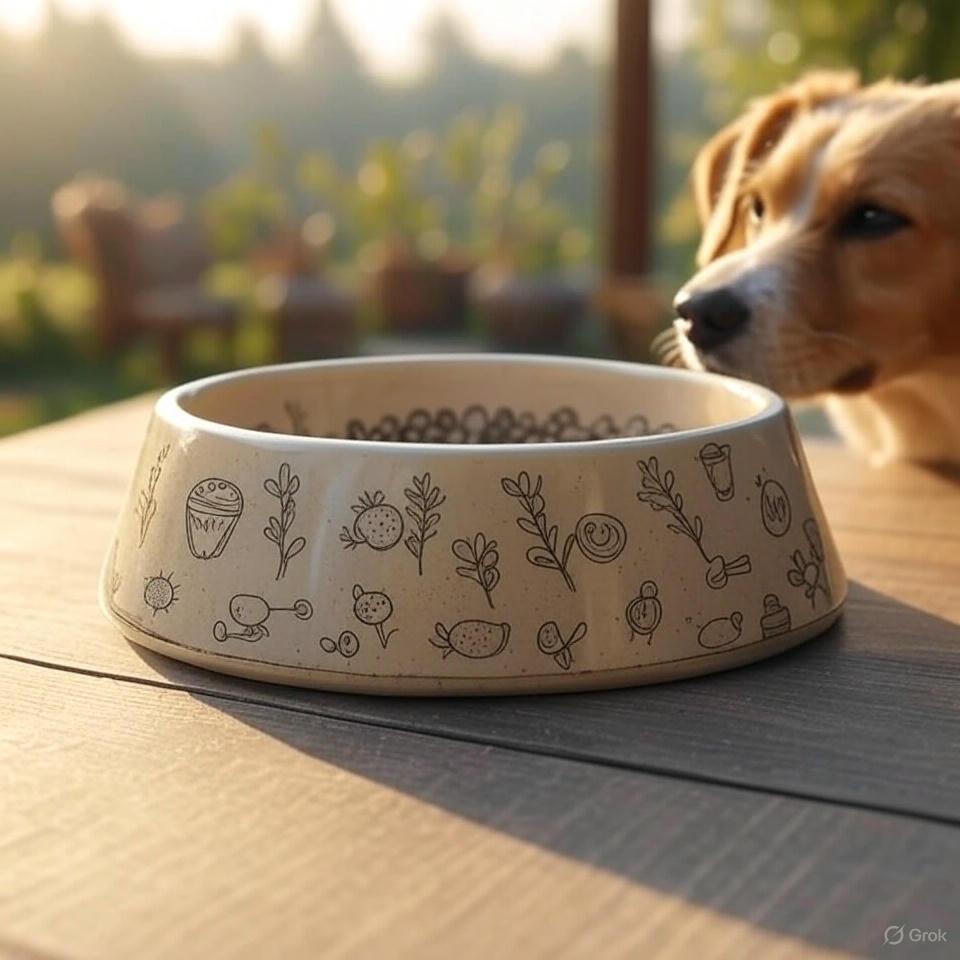 Ceramic Pet Food Bowl