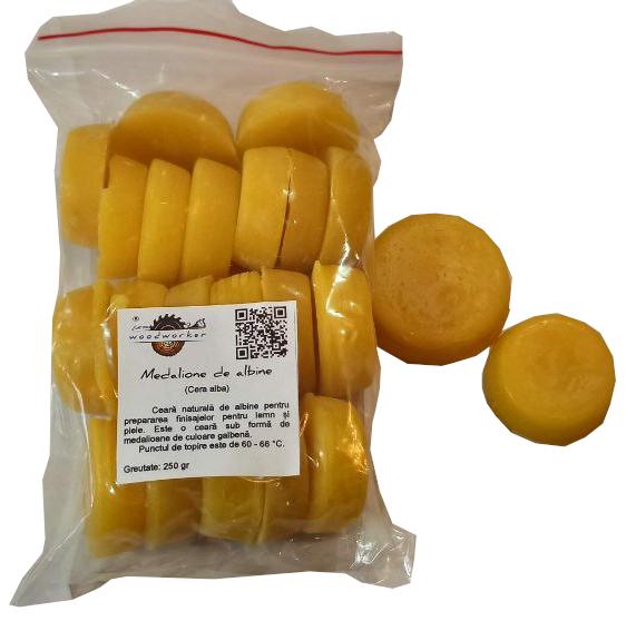 Natural Bee Wax, Bee Medallions, 250 g