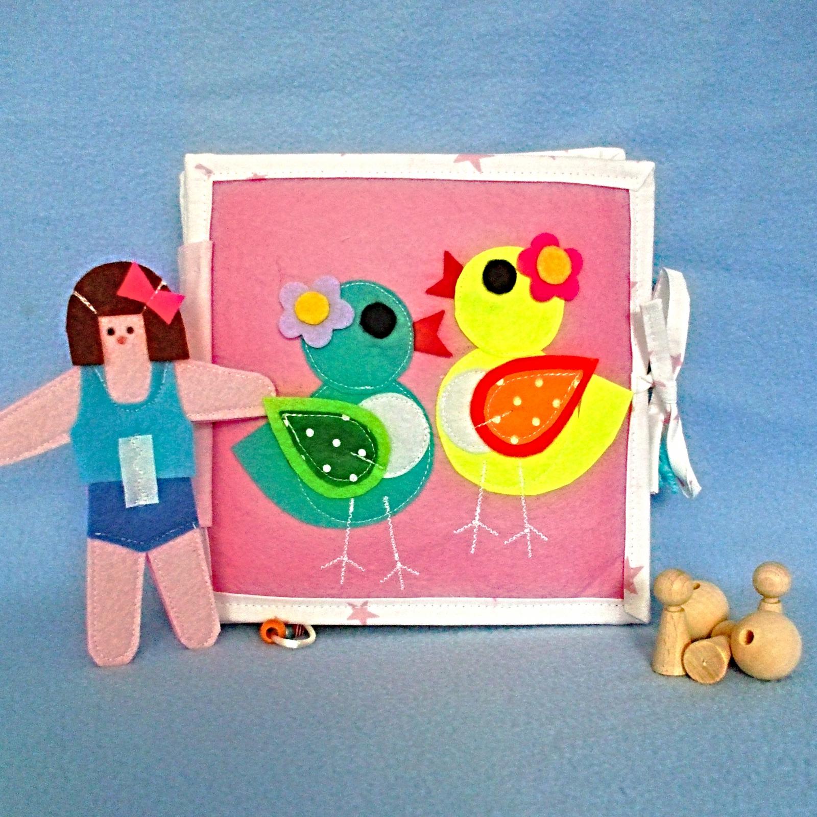 Quiet book for girls ,birthday gift ,personalized activity book.